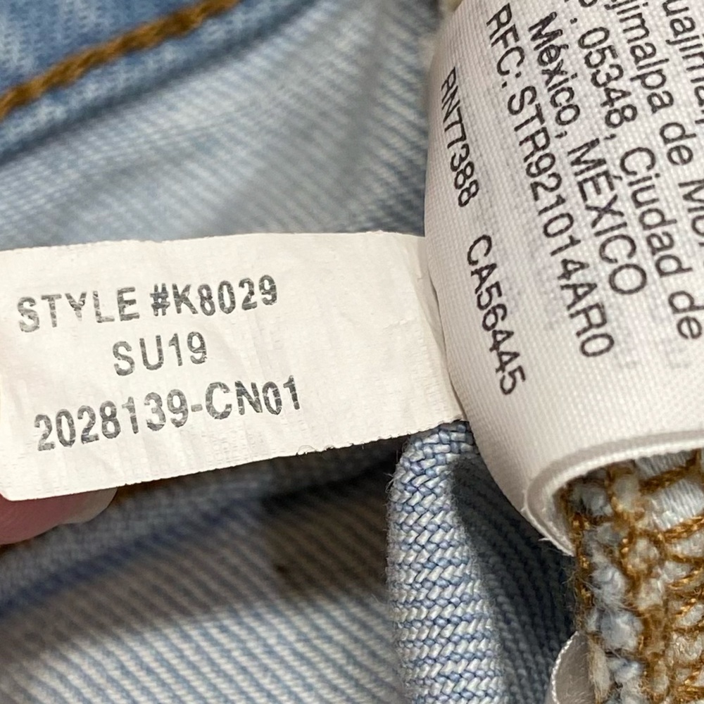 Madewell High-Rise Denim Shorts Light Style#K8029 Altered Patches 30 - Picture 12 of 13